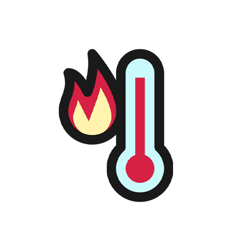 icon hot temperature