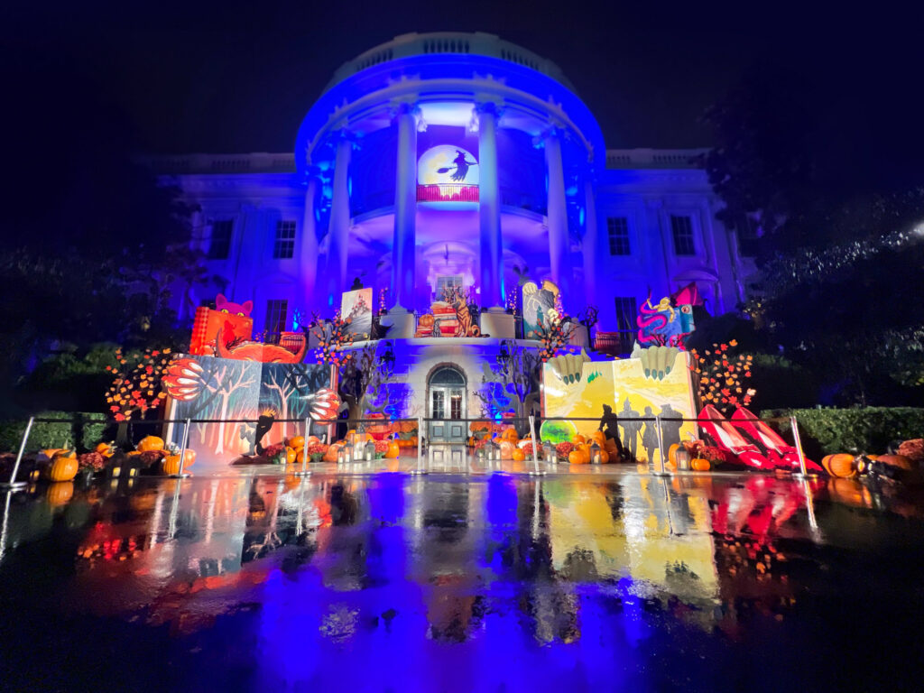 The White House decorated for Halloween