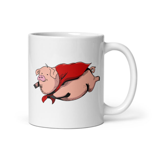 Flying Super Pig Coffee Mug - Image 2