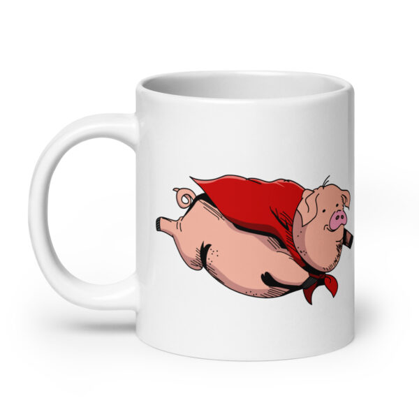 Flying Super Pig Coffee Mug - Image 8