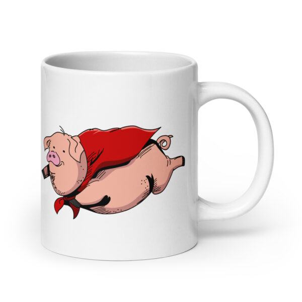 Flying Super Pig Coffee Mug