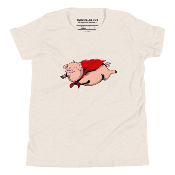 Flying Super Pig Youth T-Shirt - Image 6