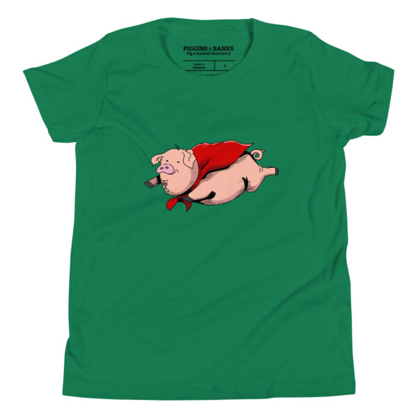 Flying Super Pig Youth T-Shirt - Image 5