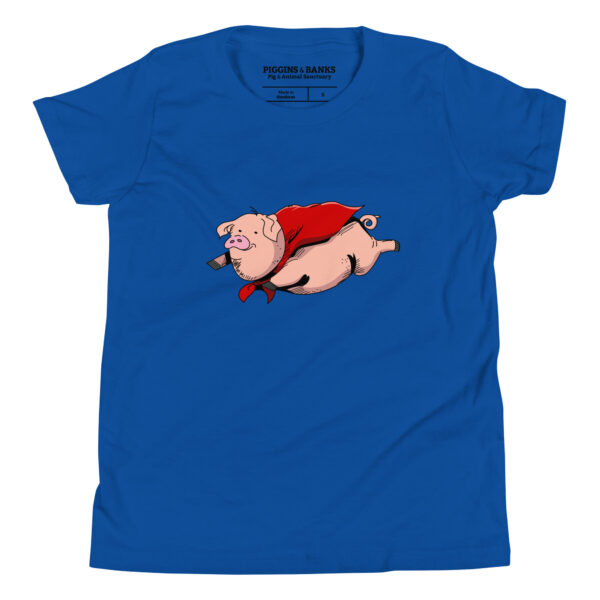 Flying Super Pig Youth T-Shirt - Image 3