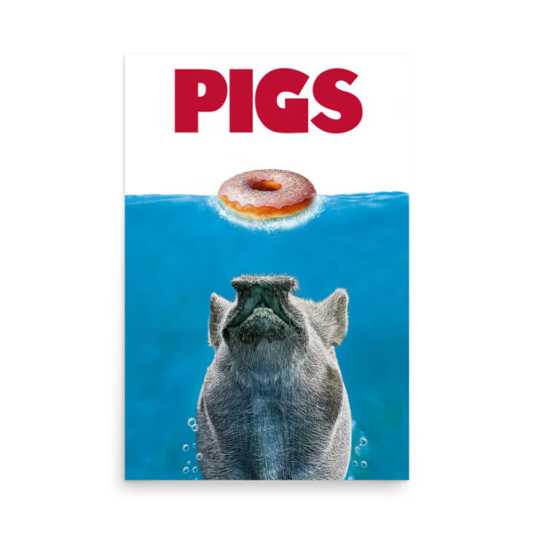 Pigs Jaws Poster