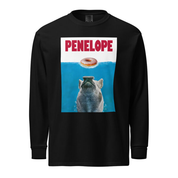 Penelope the Pig as Jaws Long Sleeve Shirt - Image 2