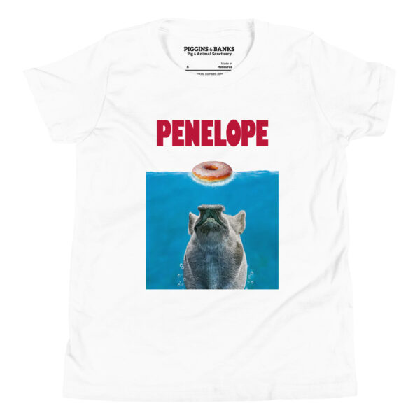 Penelope the Pig as Jaws Youth T-Shirt