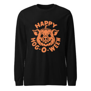 Happy Hog-o-ween Pig Halloween Long Sleeve Shirt