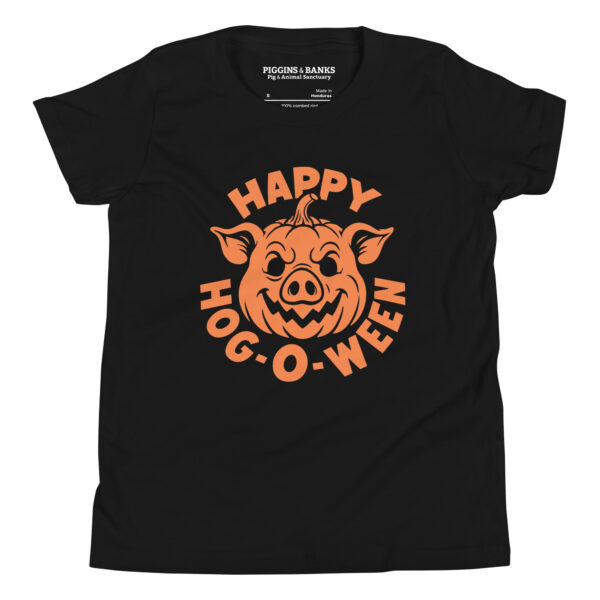 Happy Hog-o-ween Pig Halloween Youth T-Shirt