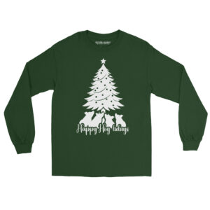 Happy Hog-lidays Tree Long Sleeve Shirt
