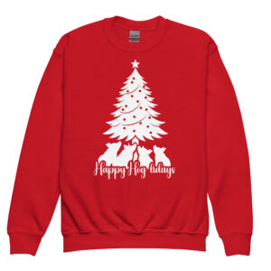 Happy Hog-lidays Tree Youth Sweatshirt