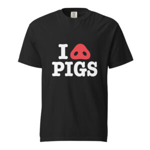 I Love / Snout Pigs Heavyweight T-Shirt